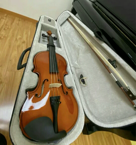 前任送的2000买的4/4实木纯手工小提琴...