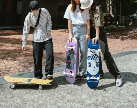 PSYCHOS塔卡沙滑板初学者女生成人刷街...