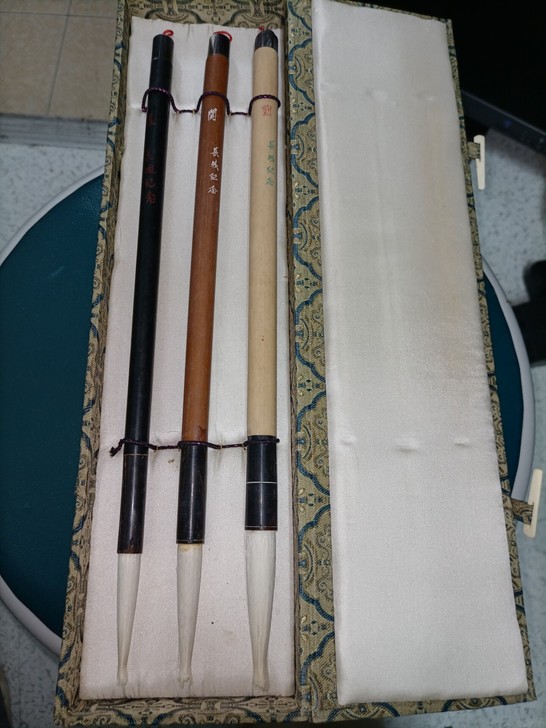 80年代早期老毛笔 天津长城毛笔厂出品老竹...