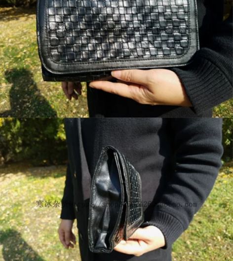 外贸出口女士手拿钱包日美韩版多功能长款格子...