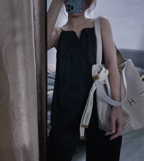 秋季新款百叶坑条包女托特包手提包单肩包独特...