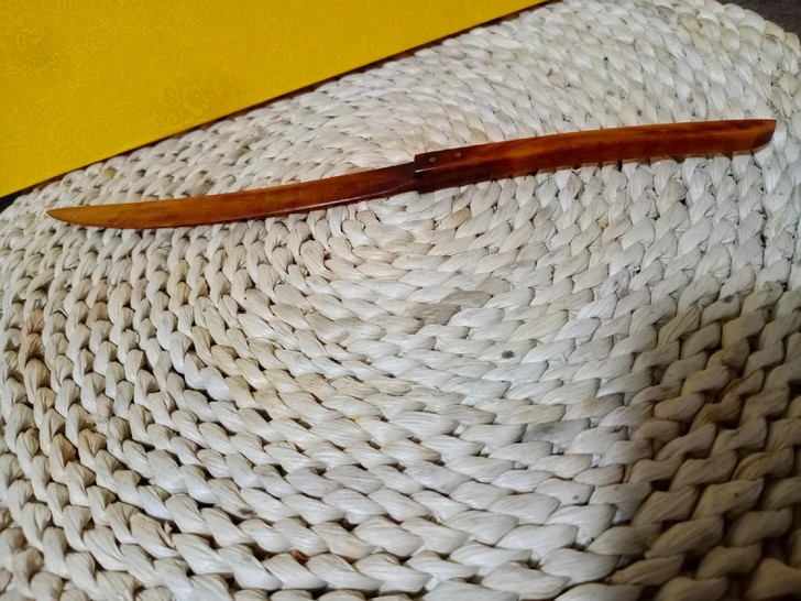 文房骨裁纸刀，长24cm