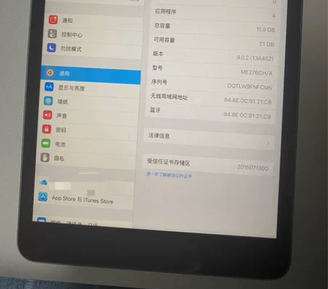 iPad mini 2 16G WIFI深...