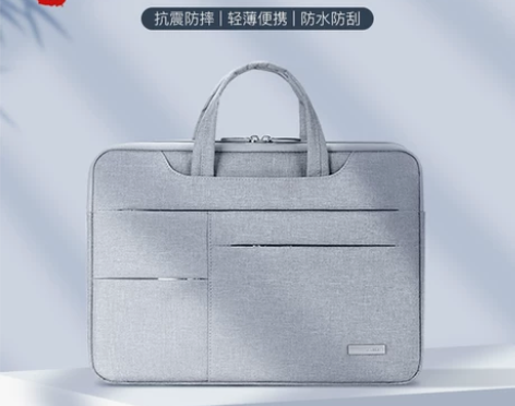 实物粉色 手提电脑包适用联想苹果macbo...