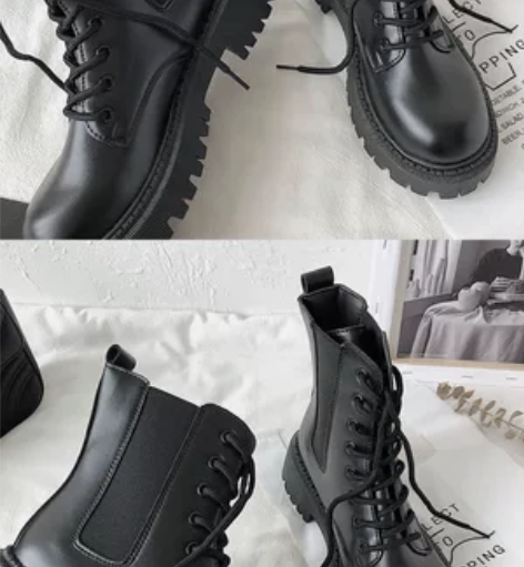 工装鞋马克靴内增高4cm增高利器 单里或者...