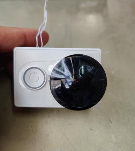 小蚁运动相机 改装了鱼眼镜头 开关和按键改...