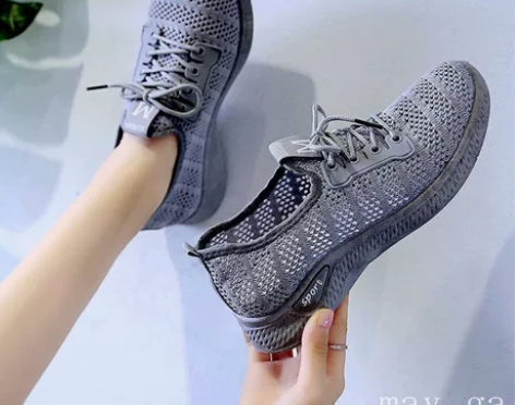 夏季女鞋子女运动鞋ins韩版透气百搭休闲鞋...