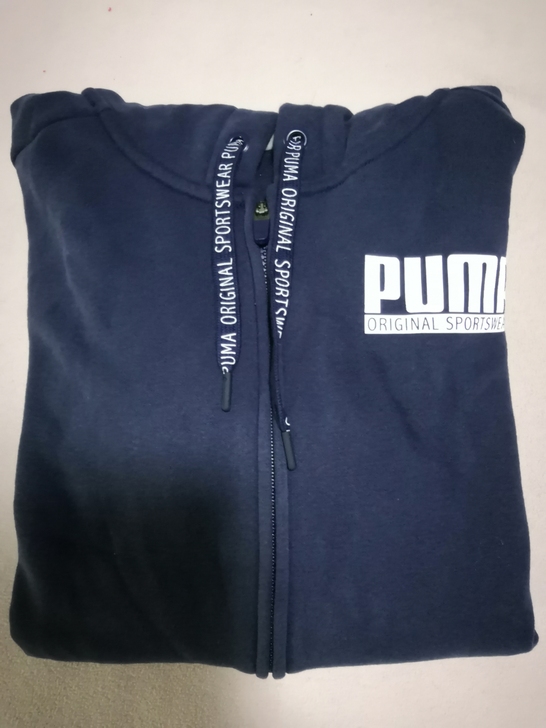 全新正品！PUMA彪马男子针织连帽拉链带绒...