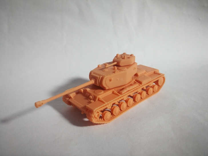 KV4 战车   3D打印光固化树脂白模1...