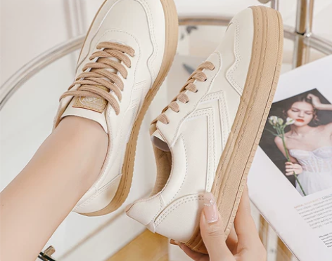 feiyue/飞跃小白鞋女2022新款秋板...