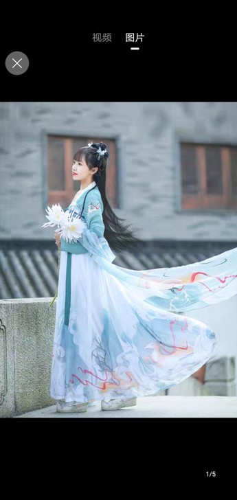 如梦霓裳原创汉服女装齐胸襦裙鹿鸣雪纺对襟小...