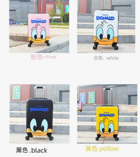 超萌20寸新款卡通小黄鸭网红行李箱男女旅行...