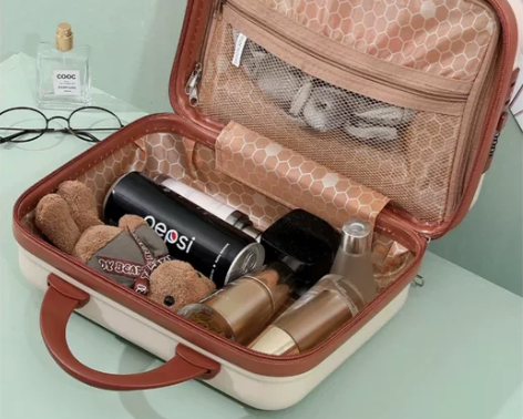 卡通小熊可爱手提箱化妆箱14寸密码箱小清新...