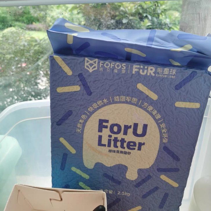 FOFOS两只福狸猫砂豆腐原味除臭无尘活性...