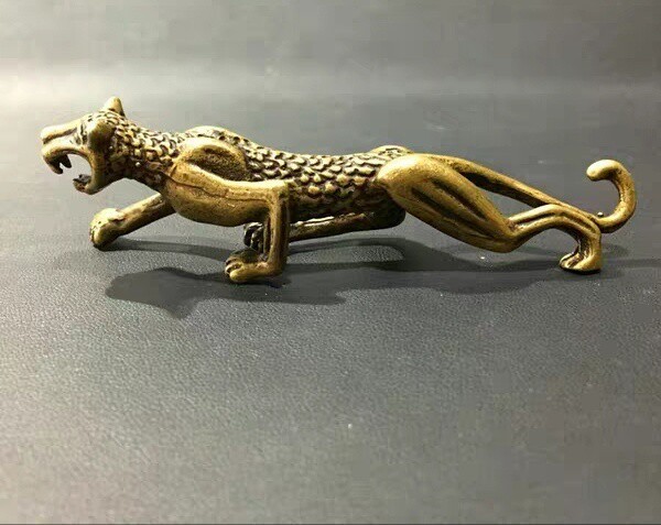 纯铜毛笔架摆件文房四宝收藏书法国画专用铜器...