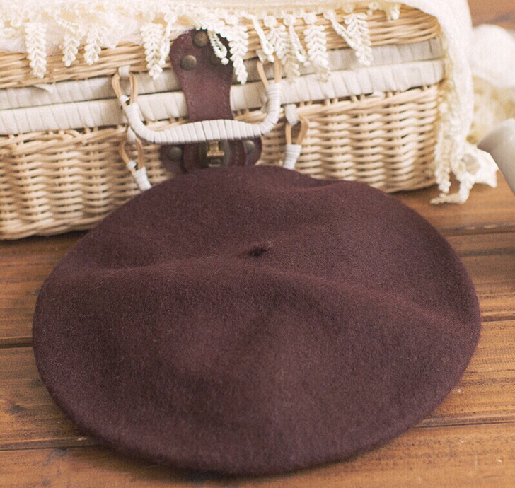 全新羊毛贝雷帽