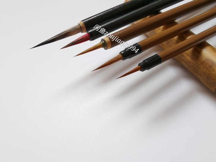 工笔国画鼠须狼毫勾线笔毛笔学生用美术水彩专...