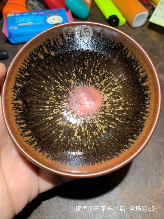 龙窑柴烧建盏纯手工百花盏