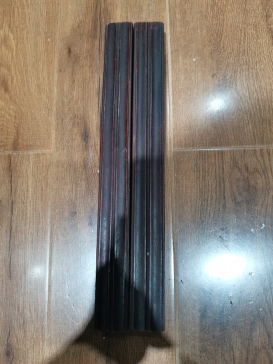 镇尺一对民国家具料改件，长32款3.3厚2...