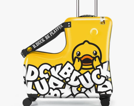 【狂欢价】B.DUCK小黄鸭儿童行李箱可坐...