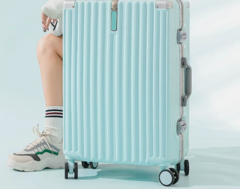 结实耐用行李箱女铝框26寸高颜值大容量密码...