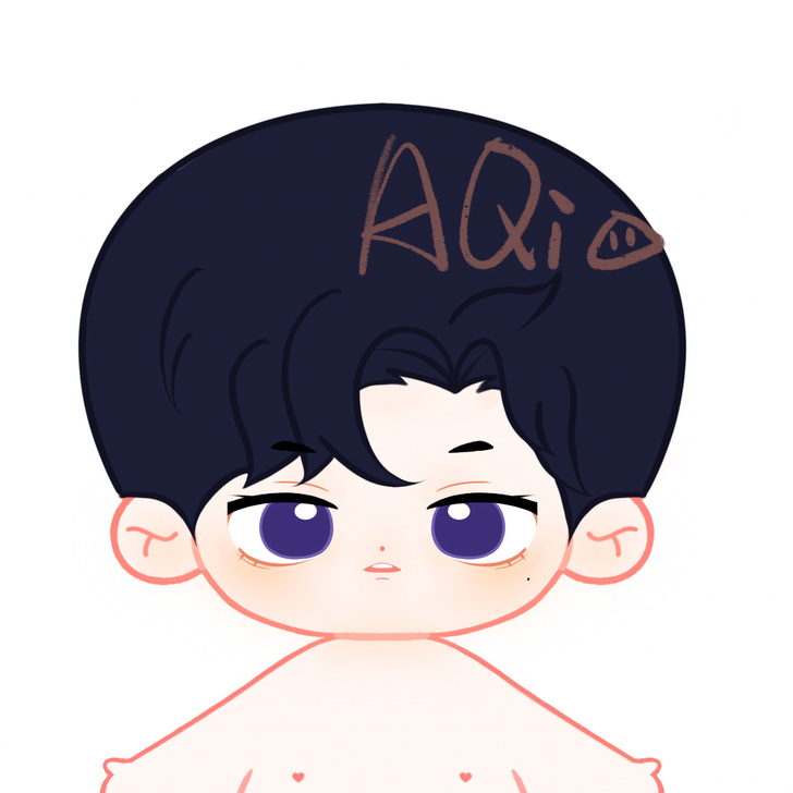 约稿 棉花娃娃稿图 娃稿