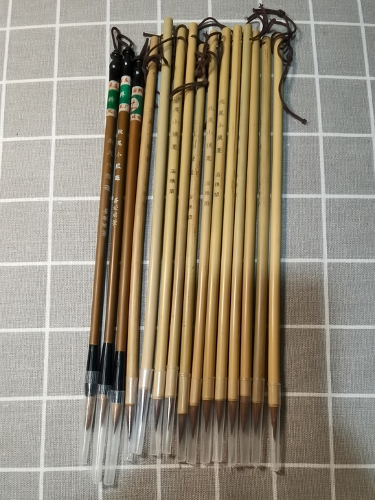 15根 狼毫小楷笔 纯尾小狼毫3支 出峰2...