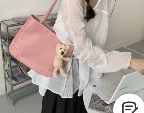 轻便尼龙布单肩包包女2022新款百搭简约休...