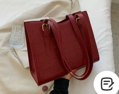 红色结婚新娘包包女2022新款潮腋下包大容...