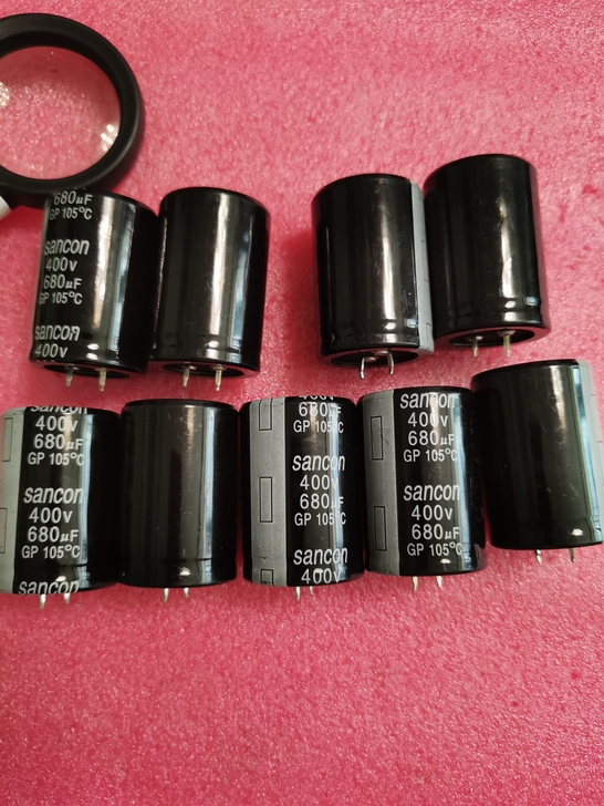 三鑫电容400V680UF硬脚11只一起