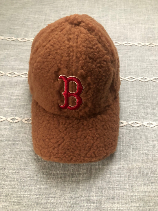 MLB秋冬羊羔绒棒球帽,正品,专柜两百多购...