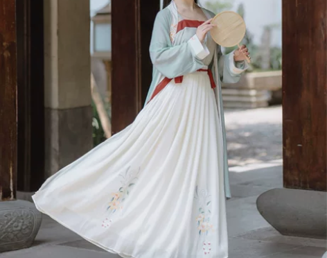 出【芙蓉】茗月萱原创汉服女宋裤裙褙子四件套...