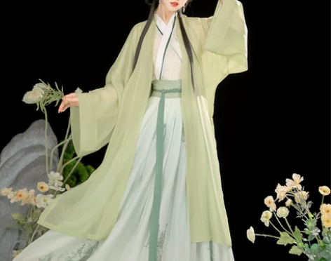 原创宋制汉服女中国风交领齐腰襦裙超仙气飘逸...