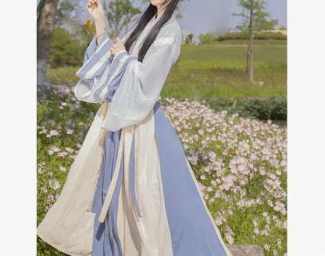 五五年汉服女 白璐交领襦裙3米 几乎全新，...