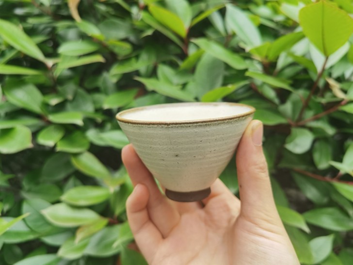 日系手拉胚紫砂陶釉杯手拉胚，高温紫砂陶釉杯