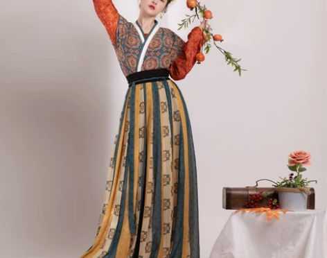 仙楚姬原创汉服女【灵川】唐制中国风交领唐褙...