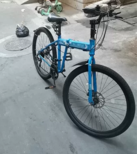 ALLMOVE折叠变速山地车， 27寸21...
