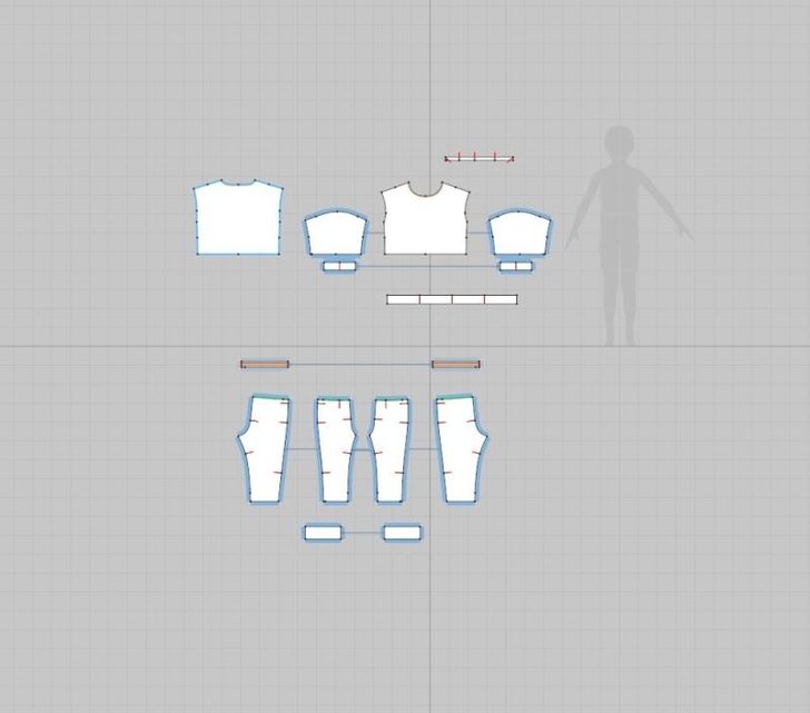 服装结构图etCAD纸样打版 服装款式图设...
