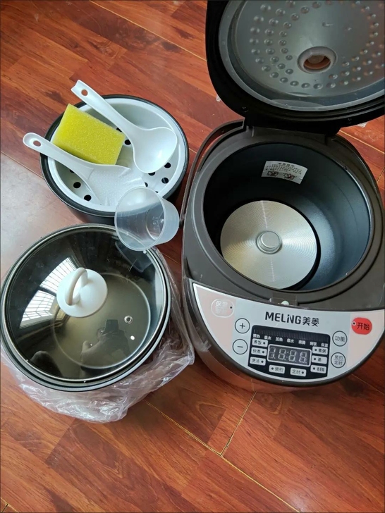 实体卖一百多的美菱多功能电饭锅家用预约定时...