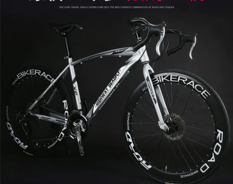 公路自行车赛车变速实心胎弯把活飞网红死飞肌...