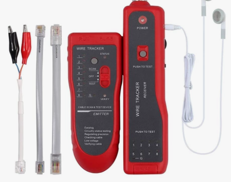 网络电话寻线仪测线仪线缆铜丝追踪器（带工具...