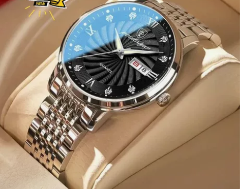 【商场撤柜】全新瑞士男士时尚大气夜光防水手...