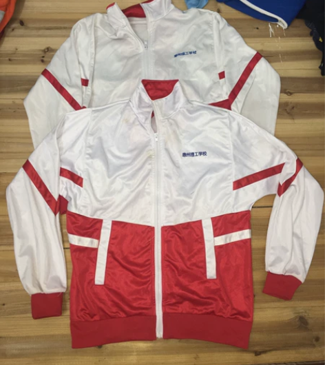 双11特价惠州理工学校光亮滑料秋冬季校服上...