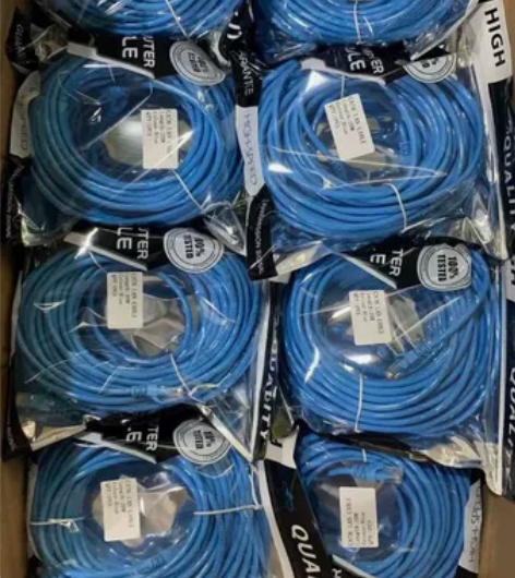 超六类成品千兆网线黑蓝灰 50m的26块 ...