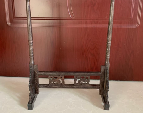 榫卯工艺，文房四宝笔挂，十二挂笔架 高37...