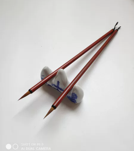 狼毫小楷毛笔，笔锋尖利，蝇头勾线都适宜 出...