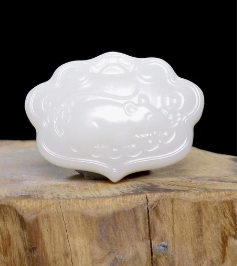 和田玉  锁牌.鼠 精品和田玉【锁牌.鼠】...