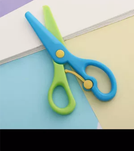 幼儿园塑料圆头宝宝剪刀 品牌:曹晖 剪刀...