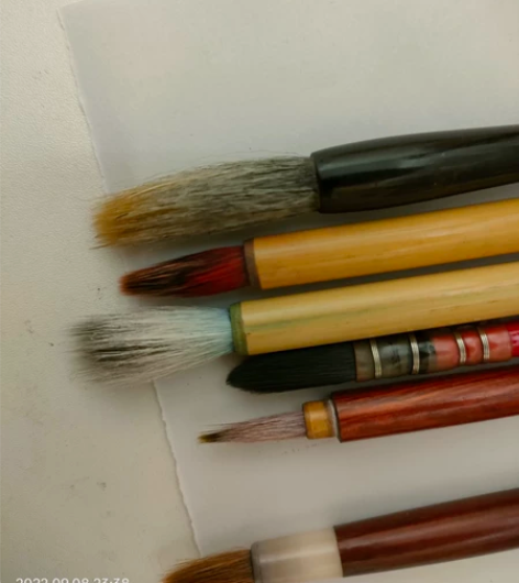 水彩本 毛笔 4个打包，送旁边小红豆和尼龙...