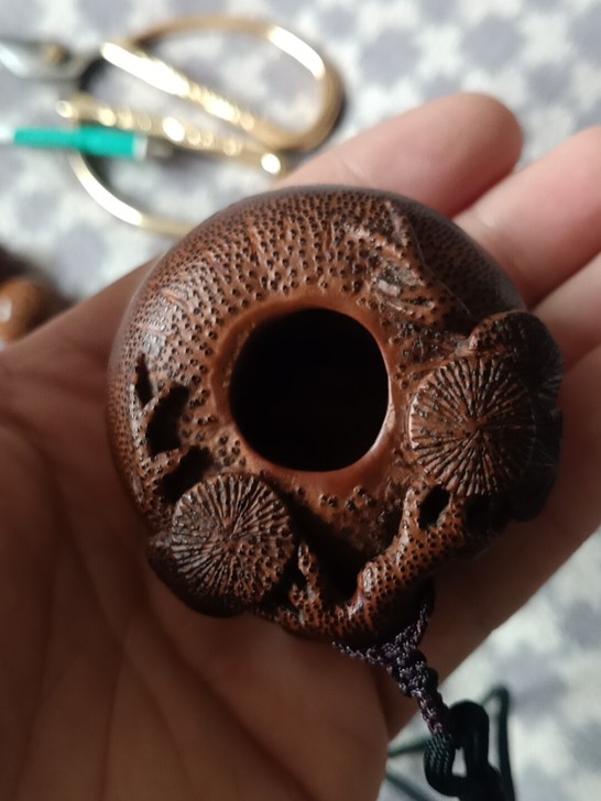 竹根雕刻水盂